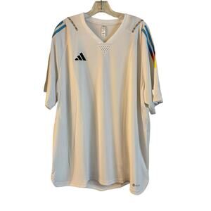 NWT ADIDAS Men's TIRO PRO Jersey Soccer White Size 2XL Heat. Dry